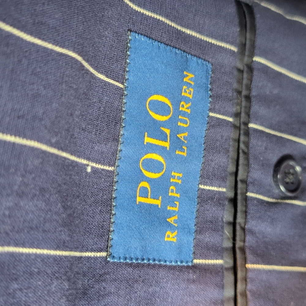 Ralph Lauren Navy Pinstripe Men's Blazer - Picture 7 of 7